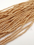 Șir de perle din glass 3mm, color lemn, gaură 1mm ~225 pieces 341065