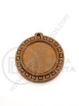 Pandantiv din lemn pentru bijuterii lăcuit 41x38x5mm bază de montare 25mm 1 pachet 3 buc 182119