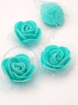 Roz pal 35mm turcoaz cu organza 1 pachet 10 bucati 181776