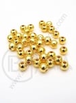 Mărgele SSV 6mm aurii, gaură 1.5mm, 1 pachet ~150 buc 318055