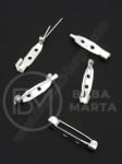 Închizatore metallice 25x5mm color albă 1 pachet 50 buc 302126