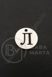 Pandantiv litera L oțel 13x1mm gaură 1.5mm 1 buc 305578