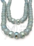 Şir de mărgele cristaline 9x10.5mm galvanizat 1 brad ~65 buc ~58cm 342411