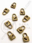 Pandantiv metalic 10.5x7x2.5mm bronz antic 20 buc 308465