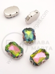 Pietricele acrilice cameleon 13x18mm în coș metalic 4 buc 151294
