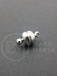 Închizatore magnetică 8x14mm argintie, gaură 1mm, 1 buc. 302203