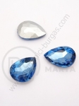 Piatra de sticla (cristal) 25x18x8mm alabastru pentru incrustare 1 buc 151725