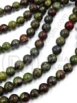 Colier Sânge de Dragon 8mm gaură 1.2mm ~45 buc ~39cm 1 şir 353175