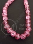 Bilă de vitola 6mm roz craquelat 80cm ~140 buc 1 buc 343173
