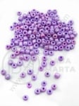 Mărgele de sticlă violet deschise 4~5x3~5mm gaură 1.3mm 1 pachet 50g 334142