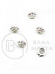 Margele 7x3.5mm alamă cu zirconiu 305484