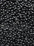 №331845 mărgele de sticlă ~3x~2.5mm 8-0 perlă neagră calitatea I ~1500 bucăți