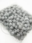 Bile din polistiren pe sârmă 12x65mm argintii 40 bucăți 185049