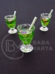 Pendantiv 25x17mm sticla plastică cu cocktail 1 pachet 2 buc 335625