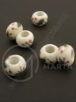 Mărgele de porțelan 13x9mm pictate 1 buc 335225