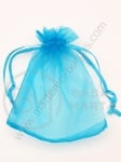 Saculet pentru bijuterii 9x12cm organza albastru 1 pachet 10 buc 461247