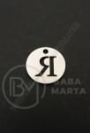 Pandantiv litera Y oțel 13x1mm gaură 1.5mm 1 buc 305591
