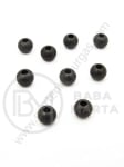 Bilă din steel (304) relief 6x5mm gaură neagră 2mm 1 pachet buc 305666