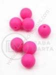 Bilă de mărgele din silicon 12mm gaură 1.5mm 1 paquet 5 buc 317048