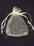 Pungă pentru bijuterii 7x9cm organza șampanie 1 pachet 10 bucăți 461267
