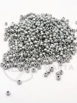 Mărgele de sticlă argintii 2mm 1 pachet 50g 332070