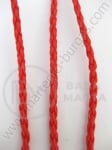 Piele artificială roșie 3mm 5 metri 421001