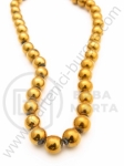 Mărgele de sticlă 4mm aurii ~80 bucăți 1 bucată 343126