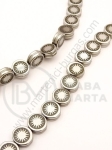 Hematit cu soare 9x4mm argintiu nemagnetic gaură 1.5mm ~45buc 1buc 352342
