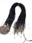 Colier cu șnur coreean 1.5mm negru lungime 45cm 291030