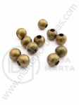 Bilă metalică 8mm color bronz antic 50 buc 308227