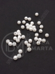 Perlă albă 4mm 1 pachet 40g ~1400 buc 311137