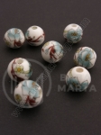 Bilă de porțelan 10mm vopsită gaură 3mm 5 buc 335053