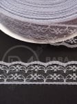 Panglică de dantelă 22mm gri 10 metri 451377