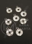 Pandantiv metalic 17x13mm argint 10 bucăți 308596