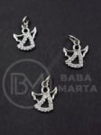 Pendant îngeresc 12x10mm alamă cu zirconii forjate 1 bucată 305381