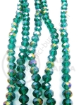 Cristal 6x5mm curcubeu verde 43cm ~92 buc 1 buc 342137