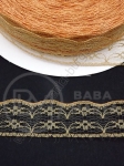 Panglică de dantelă 22mm bej 10 metri 451630