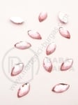 Pietricele acrilice 10x5x2.7mm roz pentru lipit 1 pachet 50 buc 151627