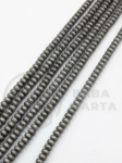 Disc de hematit 4x2.5mm mat nemagnetic gaură 1mm ~150 buc ~40cm1wt 353073