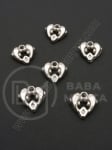 Pandantiv SSV delfini 16x17mm culoare argintie 1 pachet 40 buc 318444