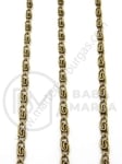 Lanț metalic 0.6x2.8mm culoare bronz antic 1 metru 302143