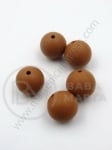 Bilă de mărgele din silicon 15mm gaură 2mm 1 paquet 5 buc 317071