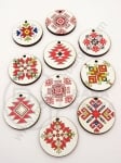 Pendant din lemn 30x3mm BRODERIE gaură 2.5mm 1 pachet 10 bucăți 182202
