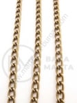 Lanț aluminiu 4x7mm bronz antic 100cm 301389