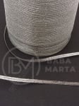 Panglică organza argintie 3mm, 20 metri, 451229