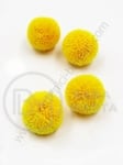 Pompon 20mm galben rață calitate extra 1 pachet 20 buc 461355