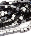 Cub de hematit 6mm, gaură nemagnetică 1mm ~65 buc ~40 cm 1 greutate 352861