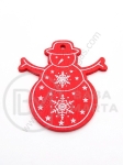 Om de snow din lemn 50x47x3mm gaură 2mm 1 pachet 3 pcs 182348