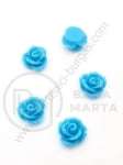 Roz pentru lipit blue 10x6.5mm tip cabochon 1 pachet 20 buc 121033