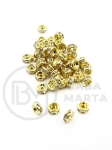 Șaibă cu cristal 4x2mm alamă 1 pachet 20 bucăți 301390